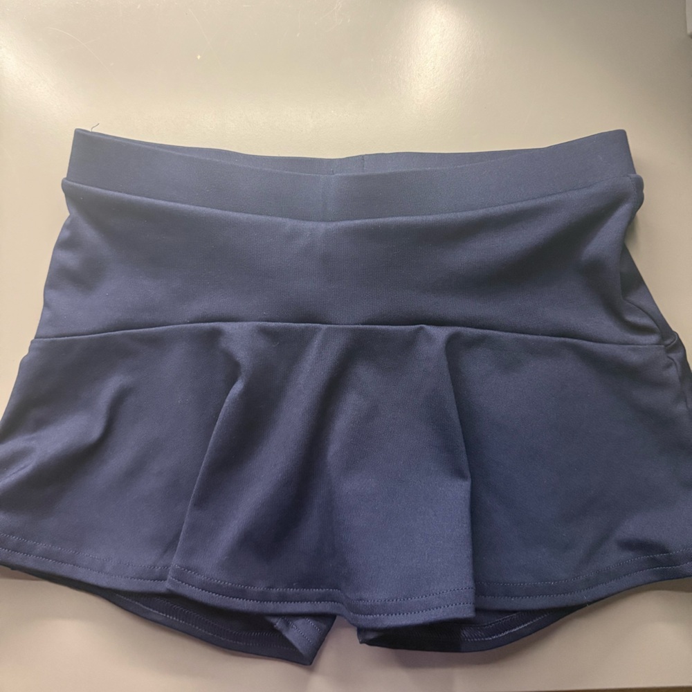Varsity Navy Flutter Skirt